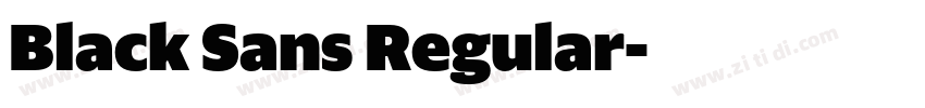 Black Sans Regular字体转换 Black Sans Regular字体转换